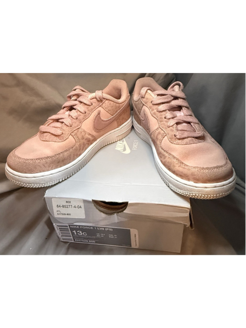 Nike Air Force 1 “Leopard” AH7529 600 Unisex Kids Size 13C With Box